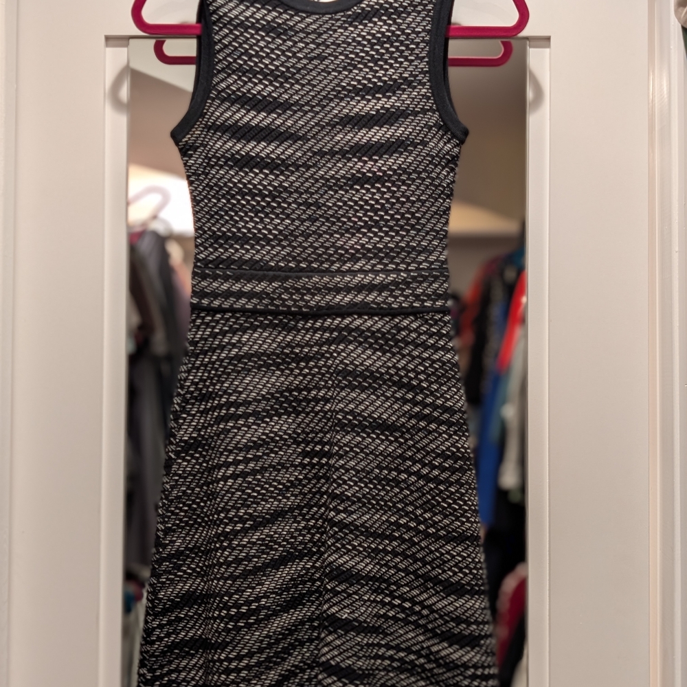 M by Missoni Black and White Sheath Midi Dress